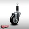 Service Caster 3.5'' SS Black Poly Wheel Swivel 1-1/8'' Expanding Stem Caster SCC-SSEX20S3514-PPUB-BLK-118 - alternate 3